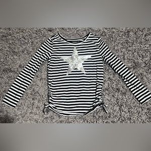 Children’s Place Striped Star Long Sleeve Shirt - Girls Size 5/6